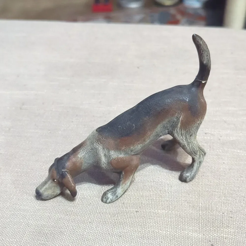 Vintage Porcelain fox hound Dog Figurines‎ Made In Japan